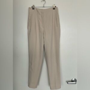 Beige Zara High Waisted Pants